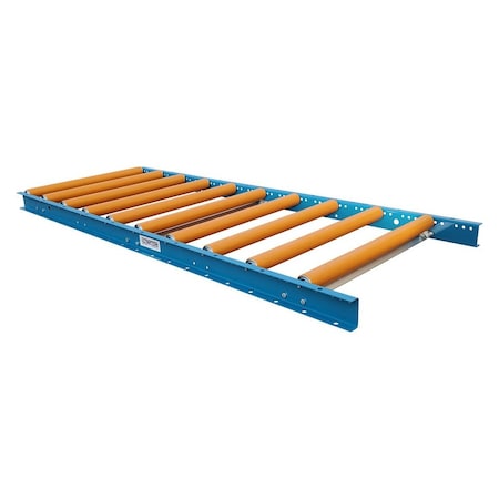 Roller Conveyor With Covers, 24inW X 5L, 1.5in Dia. Rollers